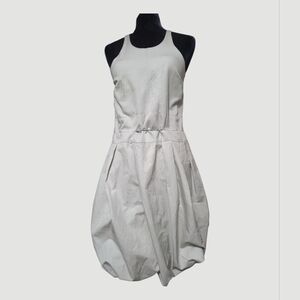 Marni Ivory Bubble Hem Sleeveless Midi Dress Size 38